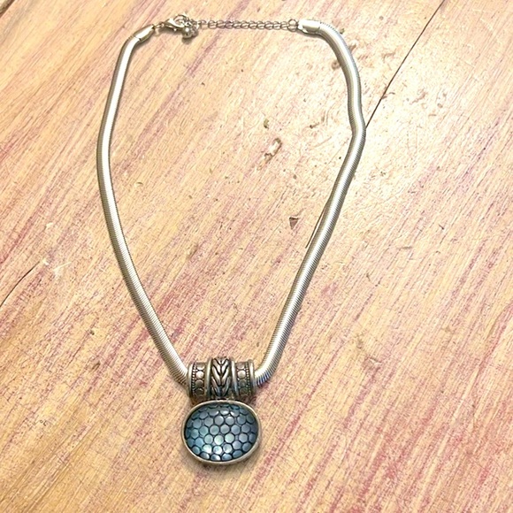 Classy, Timeless,Oozes Class & Style, Silver Turtle-Shell Pendant Necklace - Picture 3 of 9